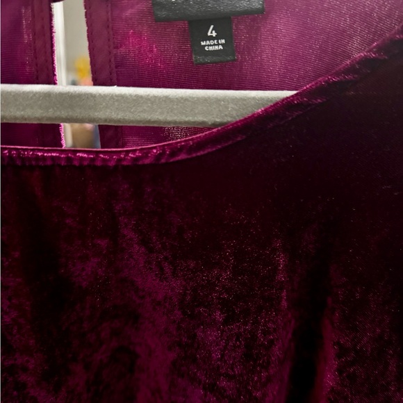 Torrid Maroon Velvet Blouse - Picture 2 of 2